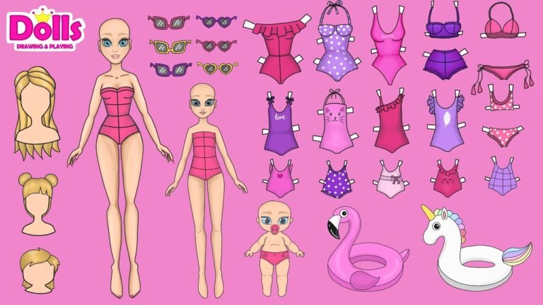 Creative Paper Doll Outfit Ideas