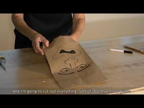 DIY Paper Bag Mask Making for Kids