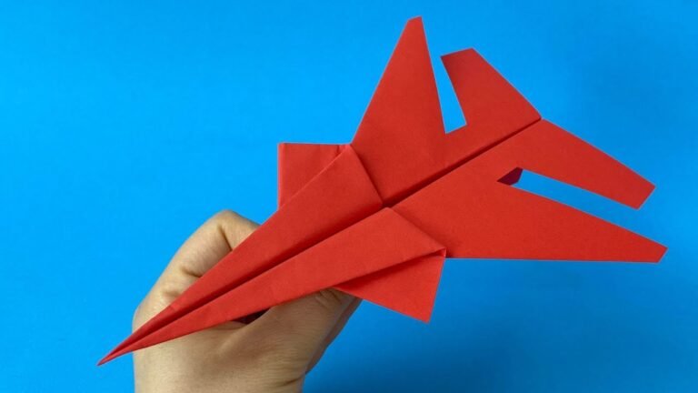 Handmade Paper Airplanes: A Fun Craft for Adults