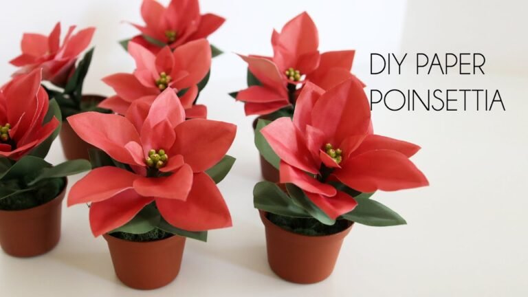 Creating Stunning Handmade Paper Poinsettias