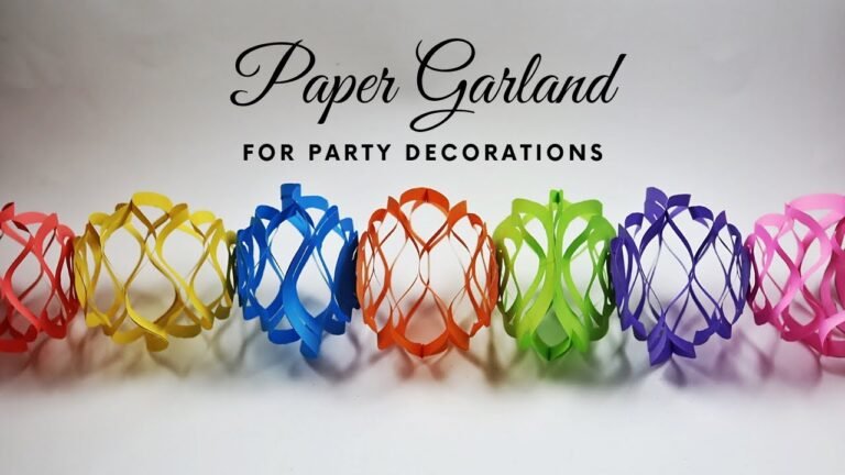 Party Perfection: Paper Garland Decor Tips