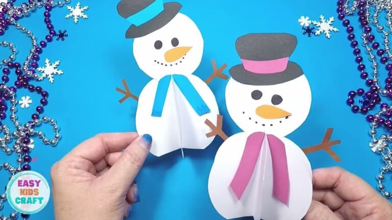 Creative Paper Snowman Decor Ideas