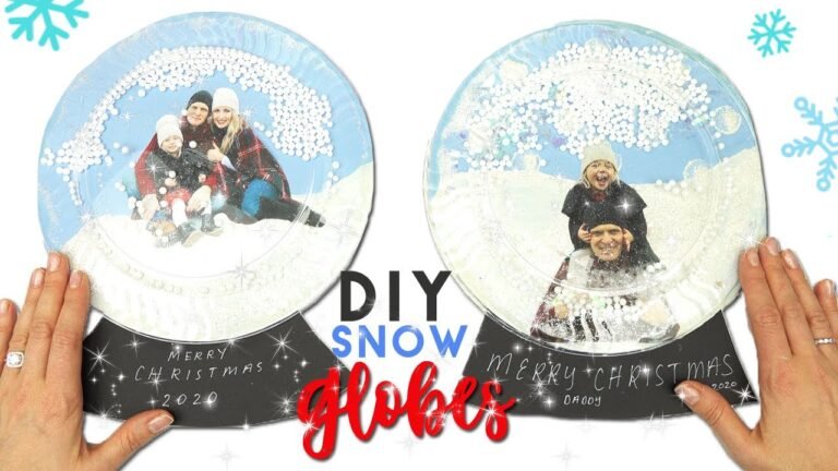 DIY Paper Snow Globe Ornaments: A Festive Craft Idea