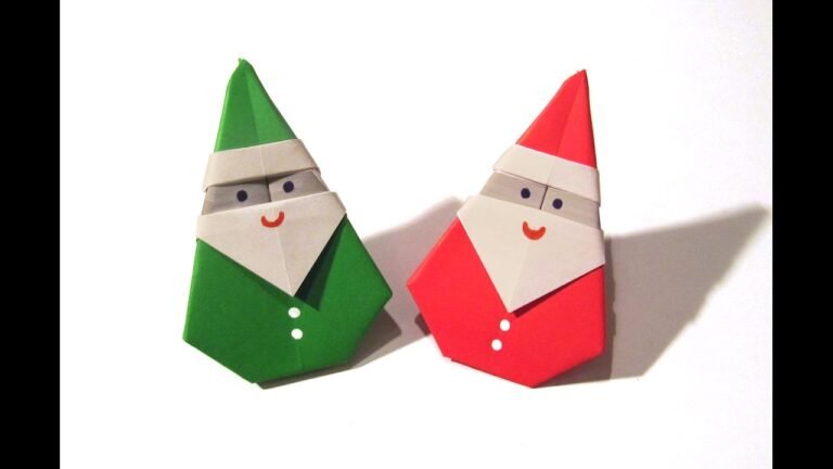 Easy Origami Santa Claus Instructions