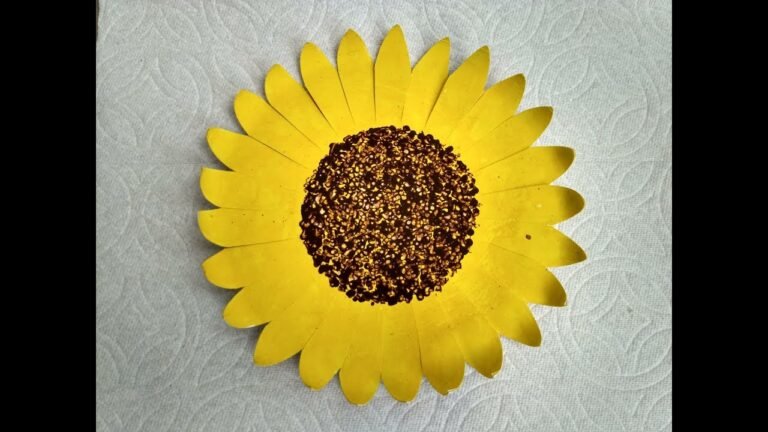 Crafty Sunflower Creations: Unique Paper Plate Techniques