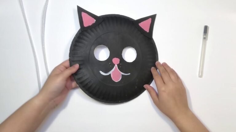 Vibrant Paper Plate Mask Designs