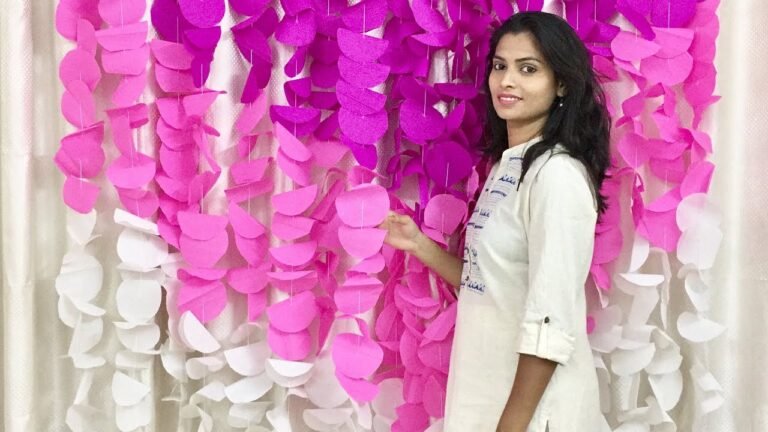 DIY Paper Garland Backdrop Tutorials