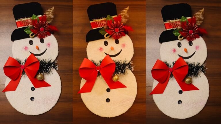 Handmade Snowman Decorations: DIY Winter Crafts