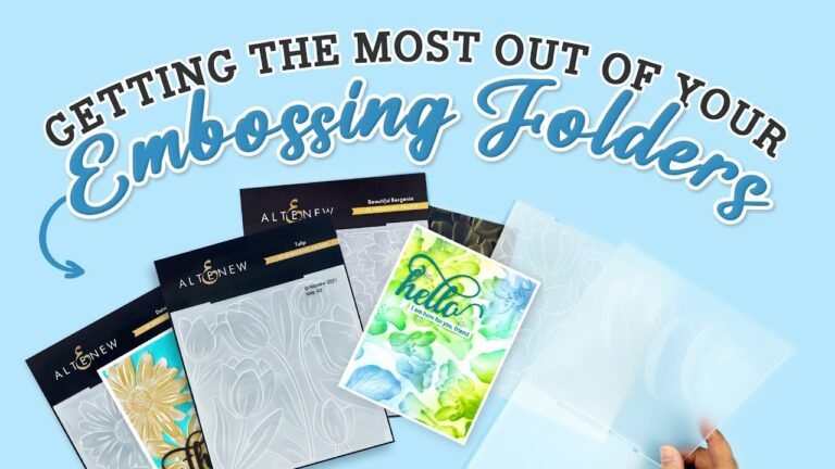 Embossing Folder Essentials for Paper Crafting