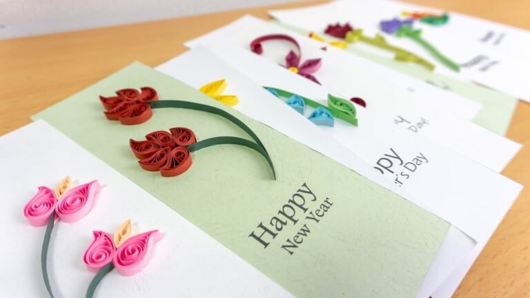 Creative Quilling Ideas for Greeting Cards