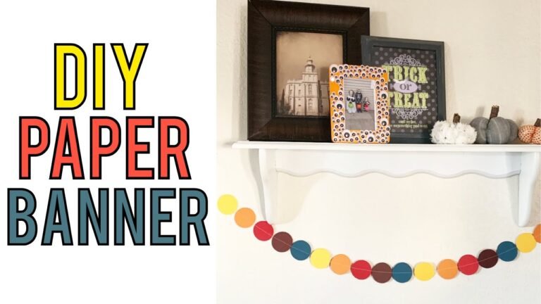 DIY Handmade Paper Banner Tutorials