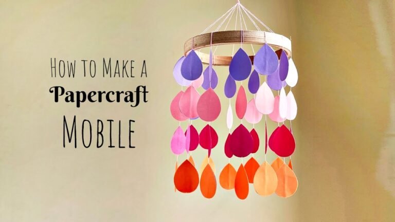 Chic Paper Mobile Decorations: Sophisticated Crafts for Adults